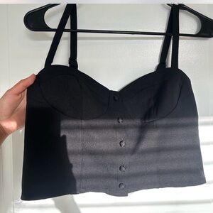 Princess Polly Black Women's Bustier Top